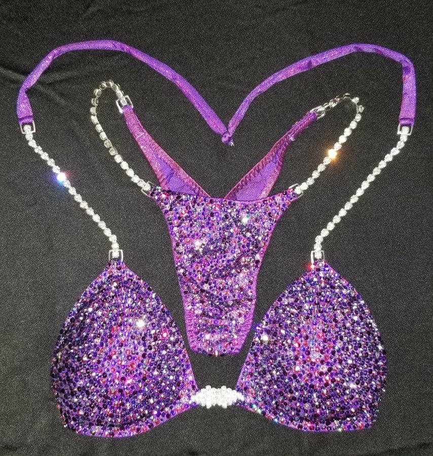 Angelica Arnold 2020 Purple Galaxy Bikini Design