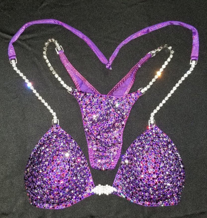 Angelica Arnold 2020 Purple Galaxy Bikini Design